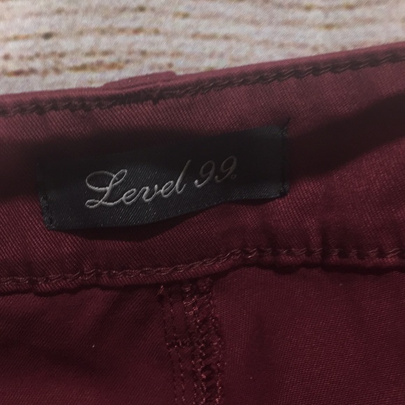 Burgundy Vegan Leather fake leather 28 level 99 - Picture 5 of 8